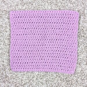 Crochet Washcloth Dishcloth Orchid Cleaning‎ Kitchen Bath Hand Crafted Purple